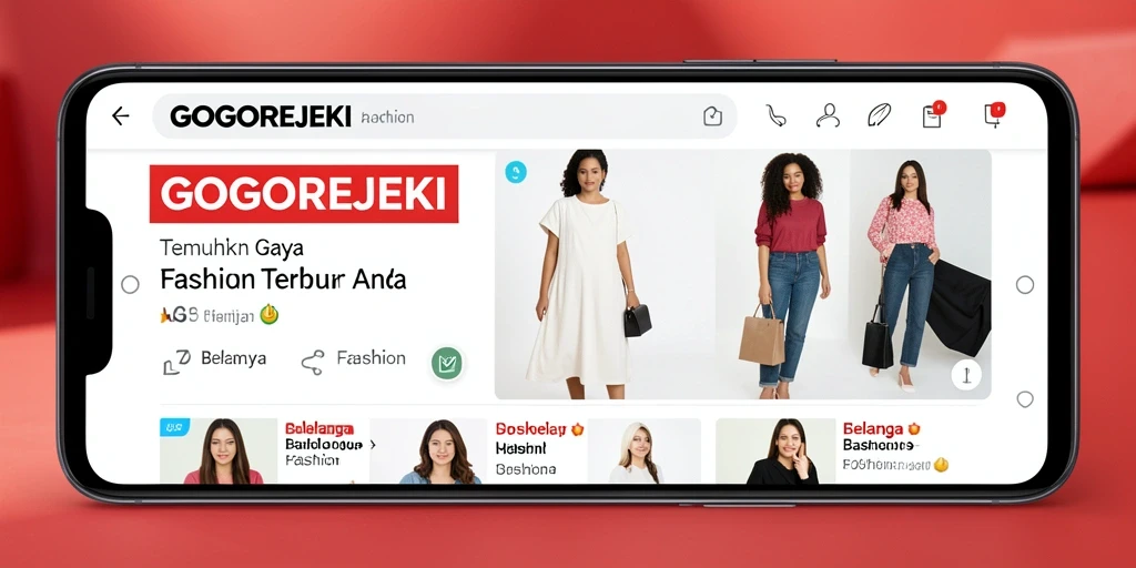 Antarmuka GOGOREJEKI yang ramah pengguna dan stylish.