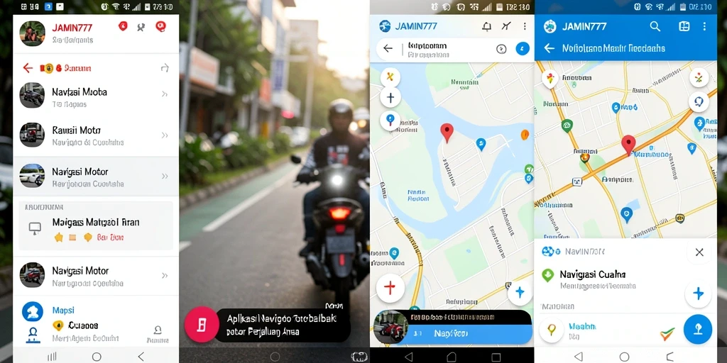 Antarmuka JAMIN777 yang intuitif untuk navigasi motor yang aman.