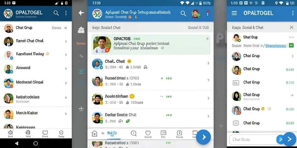 Screenshot utama OPALTOGEL menampilkan antarmuka grup chat yang menarik.