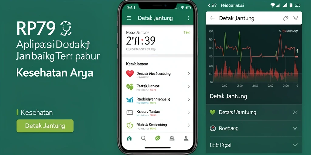 Antarmuka RP79 menunjukkan detail detak jantung secara jelas.